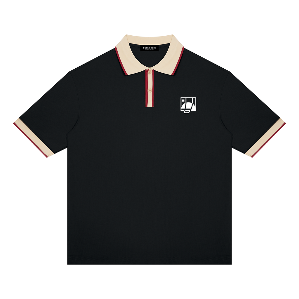 Unisex Color Block Polo Shirt