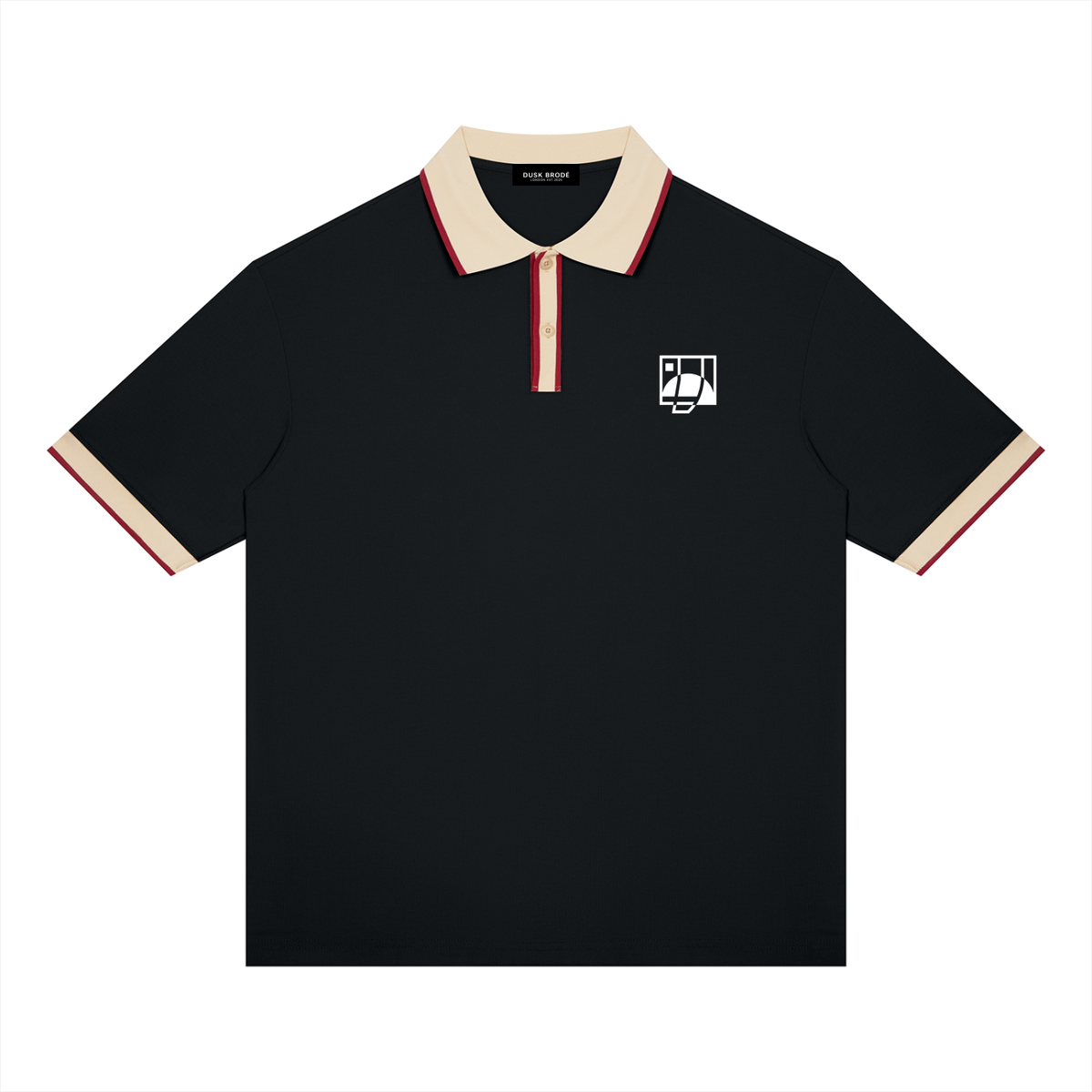 Unisex Color Block Polo Shirt